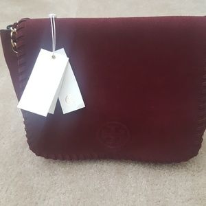 Tory burch Marion suede crossbody